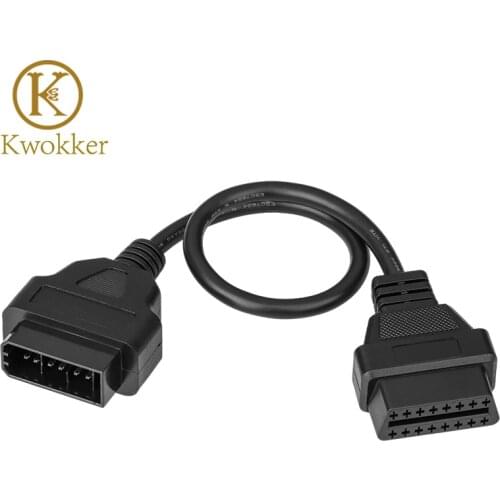 New OBD2 Cable For Nissan 14 Pin to 16 Pin OBD 2 II Cable Auto Car Diagnostic Tool Adapter Scan Connector Cable Promotion