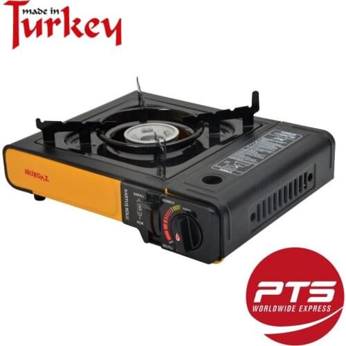 Nurgaz Brand Campout Cassette 2021 New Outdoor BBQ Grill Portable Black Color Household Turkish Gas Camping Stove Gas Furnace