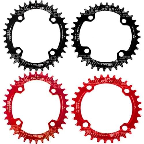 Wholesale Round/Oval 104BCD 32T 34T 36T 38T Narrow Wide Single Chainring for Bicycle Bike Bicycle Accessories Replacement Parts