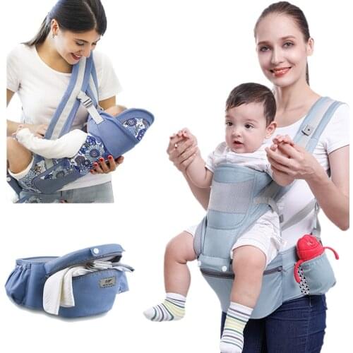 0 to 48 Month Baby Carrier Infant Baby Hipseat Carrier 3 In 1 Breathable Front Facing Ergonomic Kangaroo Baby Wrap Sling Travel