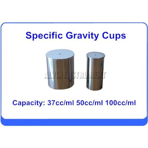 Picnometer paint Pycnometer Density Cups Specific Gravity Cup 37cc/ml 50cc/ml 100cc/ml Stainless steel Free Shipping