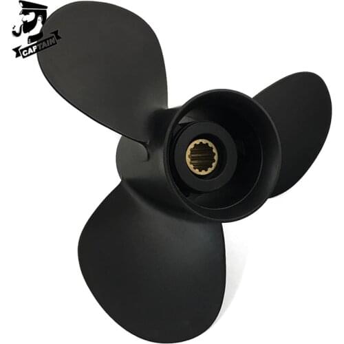 Captain Propeller 11.4x12 3T5B64525-1 Fit Tohatsu Outboard Engines MD40B2 MD50B2 MFS40A Aluminum 13 Tooth Spline RH