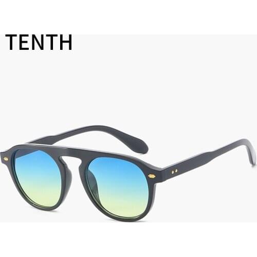 Stylish Colorful Round Sunglasses Concise Style for Women Men Driving Fishing UV400 Protection Sun Glasses