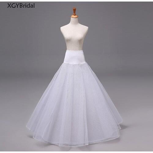 2021 New Arrival Tulle Bridal Wedding Dress Petticoat Single Steel Ring Two-Layer Hard Mesh Corset A-Line