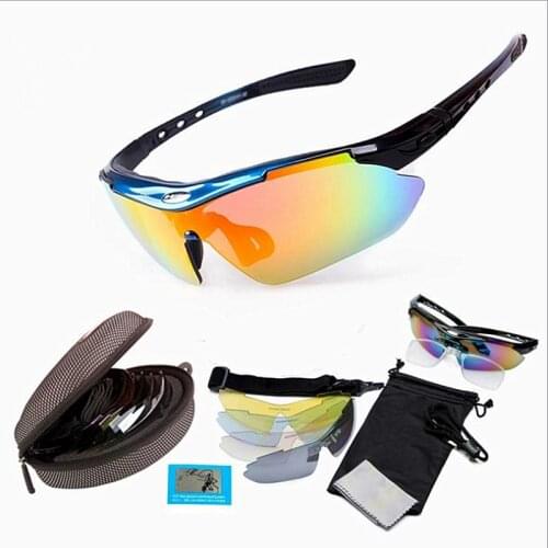 Cycling Glasses Polarized Windproof Outdoor Multi-Purpose Glasses Five Groups Of Lenses Can Be Equipped With Myopia Glasses
