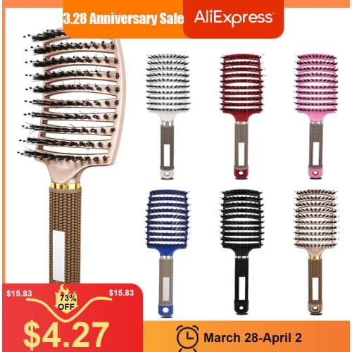 Magic Hair Comb Women Detangler Hair Brush Bristle Nylon Scalp Massage Comb Tangle Detangling Hair Brush Hairdressing Salon