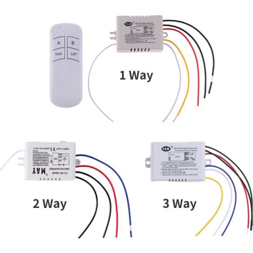 1 Set 1/2/3 Ways LED Ceiling Panel Lamps Bulbs Digital RF Remote Controller Switch Receiver 220V Wireless receiver Transmitter