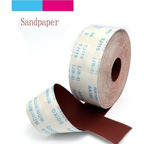 1 meter 80-600 Grit Emery Cloth Roll Polishing Sandpaper For Grinding Polishing Tools Metalworking Woodworking Furniture S