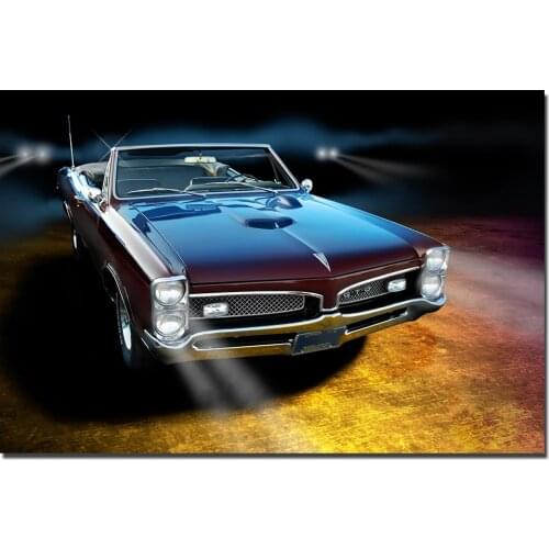 1967 Pontiac GTO Supercar Poster Framed Canvas Painting For Home Decor Wall Art Pictures For Living Room