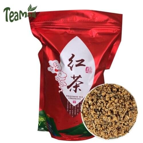 2021 Yunnan Tea Fengqing Dianhong High Mountain Black Chinese Tea Gold Spiral Single Bud Tea 250g