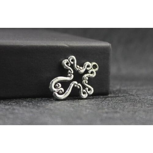 Antique sliver antique egypt cross alloy small pendants 50 pcs/lot ZA1461