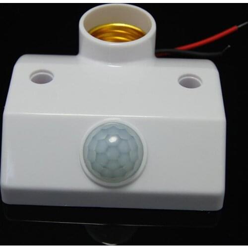 E27 220V Infrared Motion Sensor Automatic Light Lamp Holder Switch Intelligent Light Base