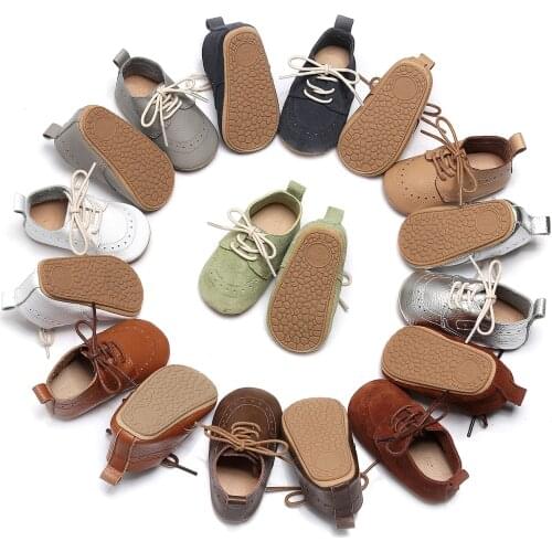 0-18M Baby Girls Boys Genuine Leather Shoes Soft Sole Baby Girls Shoes Kids Princess Ballet Shoes Newborn Baby Crib Shoes