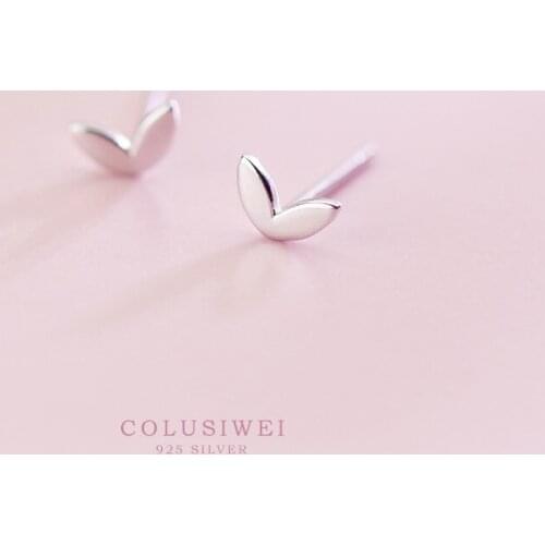 Colusiwei Hot Sale Authentic 925 Sterling Silver Cute Tiny Heart Stud Earrings for Women Sweet Earrings Girls Gift Fine Jewelry