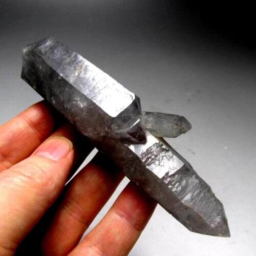 118g/125mm Elestial Skeletal Black Quartz Multi-terminated - crystals and stones healing Mineral specimen Home Decor LE003