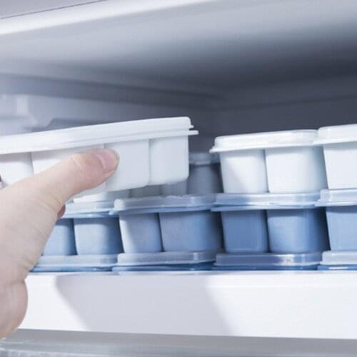 3pcs DIY Ice Tray Quick Freezer Nice Looking Ice Grid Small Grid With Lid Ice Cube Mould Square Shape Home Kitchen Bar Accessory