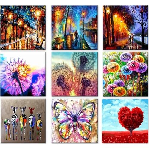 GATYZTORY Painting By Numbers for Adults Landscape Modern Wall Art Canvas Painting Acrylic Paint By Numbers For Home Decor