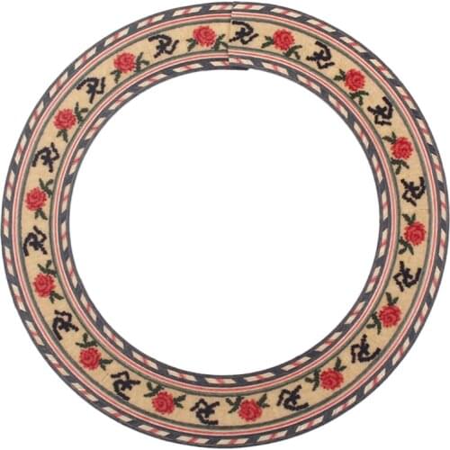 Guitar Rosette Accessories Acoustic Guitar Sound Hole Soundhole Rosette Wooden Guitar Parts Accessories GXB03 (Brown)