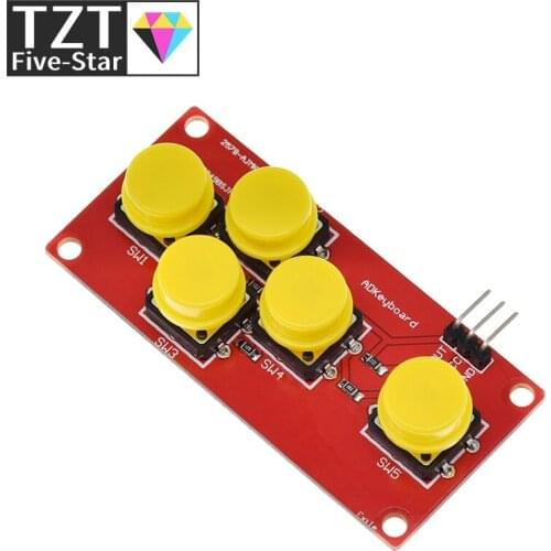 AD Keyboard Simulate Five Key Module Analog Button for arduino Sensor Expansion Board