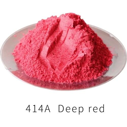 Red Pearl Powder Mineral Mica Powder Pigment Acrylic Paint for Crafts Arts Cars Paint Soap Eye Shadow Dye Colorant 50g Type 414A