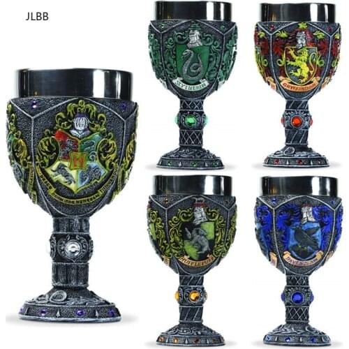 Creative Harry Goblet Stainless Steel & 3D Resign Coffee Cup Wine Glass Cups and Mugs Drinkware