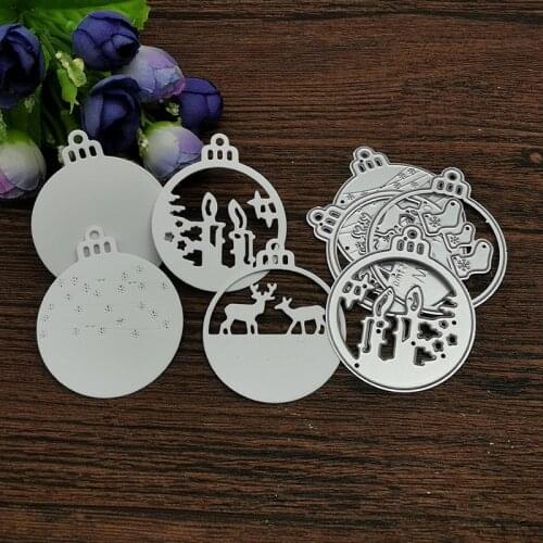4pc Christmas bell snowflak Metal Cutting Dies Stencils For DIY Scrapbooking Decorative Embossing Handcraft Die Cutting Template