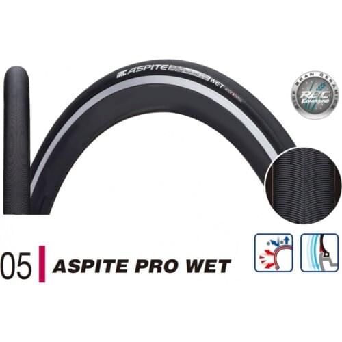 IRC Aspite Pro Wet Road Bicycle Bike Folding Tire Tyre Clincher 700cx24c Black