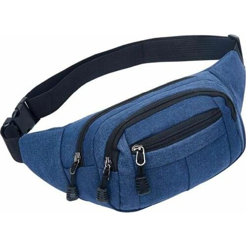 Running Bum Bag Fanny Pack Travel Waist Bags Money Zipper Belt Pouch Sports Outdoor Shoulder Bag Cellphone Chest Hip Pack