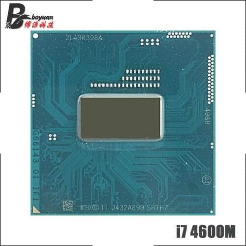 Intel Core i7-4600M i7 4600M SR1H7 2.9 GHz Dual-Core Quad-Thread CPU Processor 4M 37W Socket G3 / rPGA946B