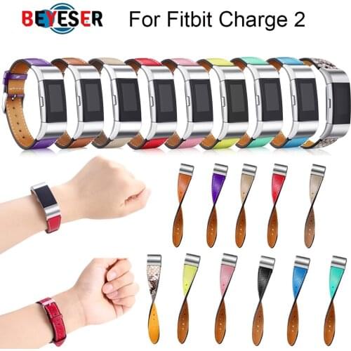 Drop shipping Replacement Luxury Genuine Leather Bands Strap Bracelet For Fitbit Charge 2 Soft Calf Luxe Classic watch Belt band