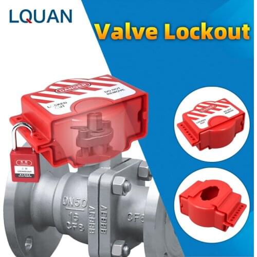Adjustable Gate Valve Lockout Universal Industrial Gate Valve Handwheel Switch Safety Lock Devices For Diameter 6.35mm to 140mm
