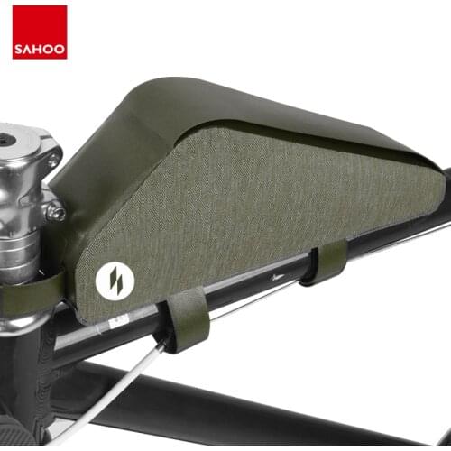 Sahoo 122029 122030 Waterproof Cycling Bike Top Tube Bag Bicycle Front Frame Triangle Bag Pannier Pouch Carrier Pack Sack