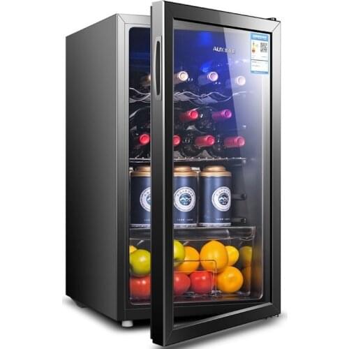 Wine cooler refrigerator 88L Household Toughened glass Single Gate Refrigerator Tea Leaf Storage Cabinet Wine Cooler Cabinet