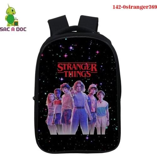 3D Stranger Things Backpack for Teenage Children School Bags Boy Girls School Backpacks Kids Schoolbag Stranger Things Book Bag