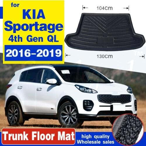 Tailored Boot Liner Tray For Kia Sportage QL 2016 2017 2018 2019 Car Rear Trunk Cargo Mat Floor Sheet Carpet Mud Protective Pad