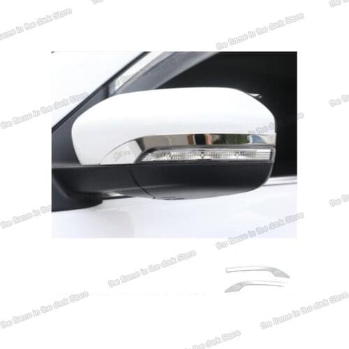 Lsrtw2017 stainless steel car rearview trims decoration for changan cs75 2013 2014 2015 2016 2017 accessories chrome