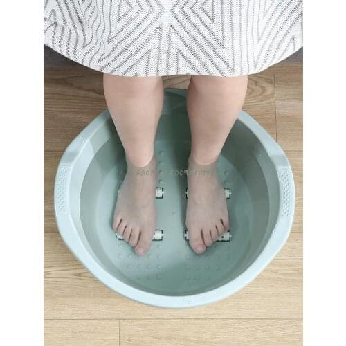 Foot Bucket Household Leg Plastic Foot Basin Increase Deep Bucket Dormitory Health Massage Foot Basin Deep Bucket