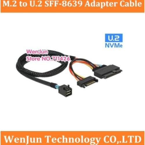 High Qulaity 750 SSD PCI-E NVME Converter Cable Mini SAS M.2 to U.2 SFF-8639 Adapter Card