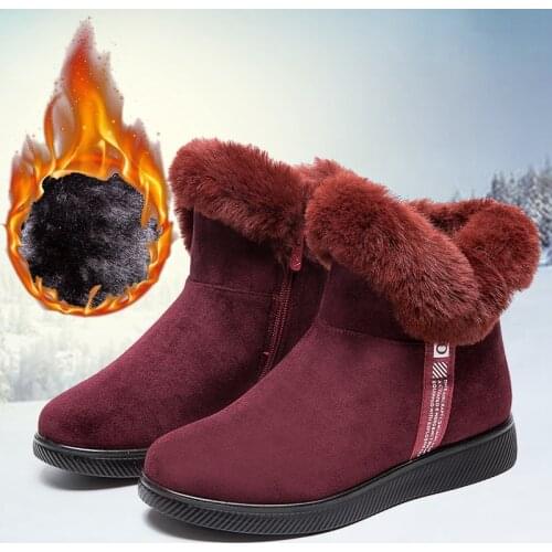 Women Shoes Plus Warm Short Boots For Women High Quality Woemn Ankle Boots Non-Slip Ladies Shoes Wear-Resistant Female Footwear