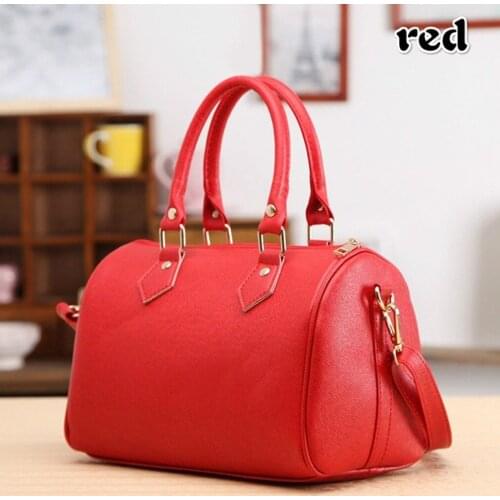 PU Leather Crossbody Bags For Women 2021 Lady Shoulder Messenger Bag Handbags Red Fashion Totes