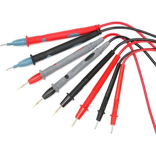 1 Pair Universal Probe Test Leads Pin for Digital Multimeter Needle Tip Meter Multi Meter Tester Wire Pen Cable 1000V 20A