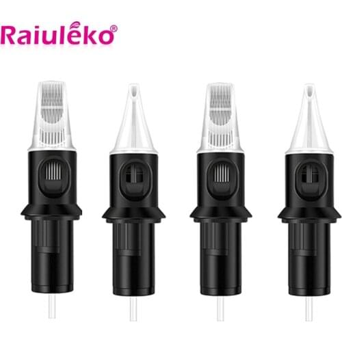 Microneedling 10pcs Tattoo Needle Cartridges RM/RL/M1/RS 0.35mm Disposable Semi-Permanent Eyebrow Makeup Needles for Tattoo Gun