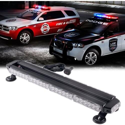 26.5" Four Sides 54 LED Emergency Security Warning Flash Strobe Light Fireman Tractor Agricultural AVT Offroad LED Lights Bar