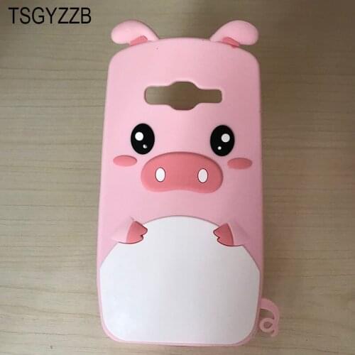 3D Cartoon Pig Case For Samsung Galaxy J2 Prime G532F Cover Soft Silicone Case For Samsung J5 2016 J510 J5 2015 J500 Grand Prime