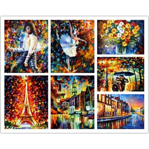 5d diy diamond painting landscape oil painting full square / round drill diamond embroidery 3D artwork diamond mosaic