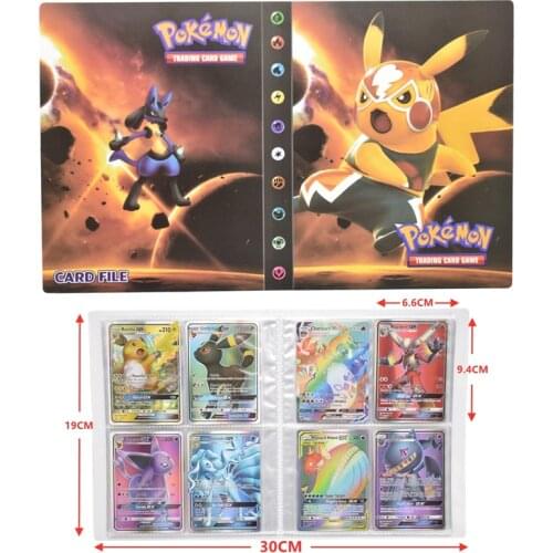 240Pcs Pokemon Card Binder Pokemon Album Book Map Collectors Holder Livre Playing Game Card Loaded Capacity Folder Kids Toy Gift