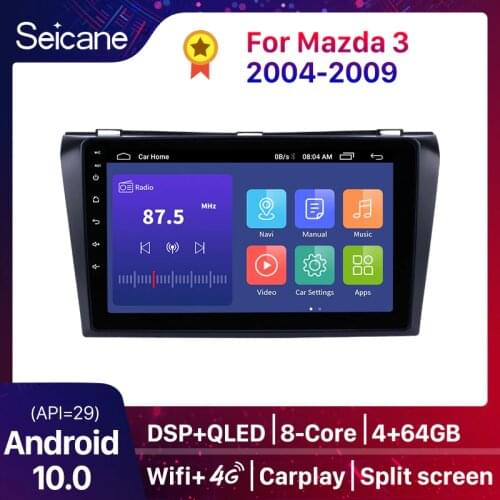 Seicane For Mazda 3 I For Mazda3 BK 2003 - 2009 Car Radio Multimedia Video Player Navigation GPS Android 10.0 DSP QLED 2GB RAM