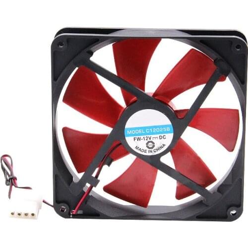 Silent Quiet PC Case Cooling Fans 140mm DC 12V 4D Plug Computer Cooler QJY99