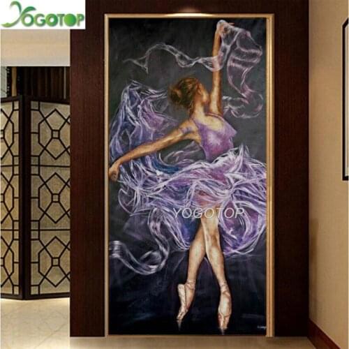 Large Diy Diamond Painting Ballet girl dancer Cross Stitch Full Square round Diamond Embroidery Mosaic Crafts Modern Art YY2752