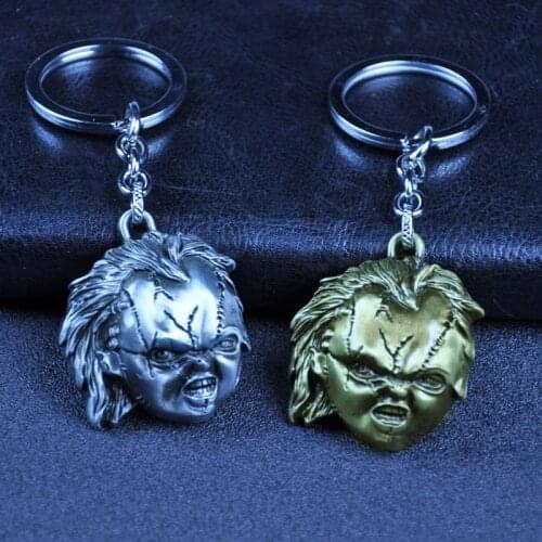 Horror Movie Childs Play Chucky Alloy Key Chains Keychain Keyfob Keyring Key Chain Accessories